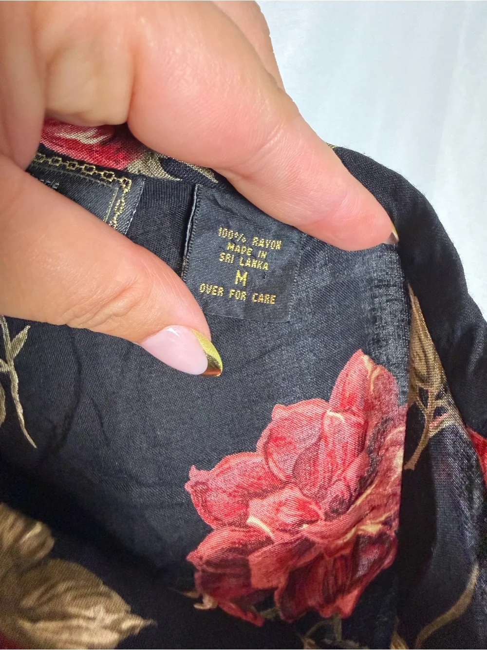Vintage Y2K Express Rose Print Mini Skirt Romantic Grunge Coquette Medium